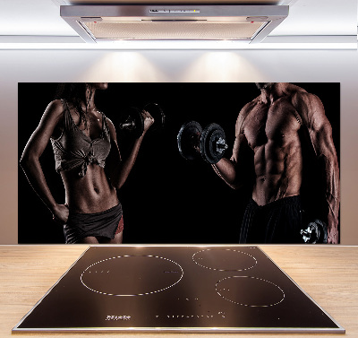 Crédence cuisine en verre trempé Structure musculaire