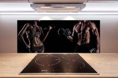 Crédence cuisine en verre trempé Structure musculaire