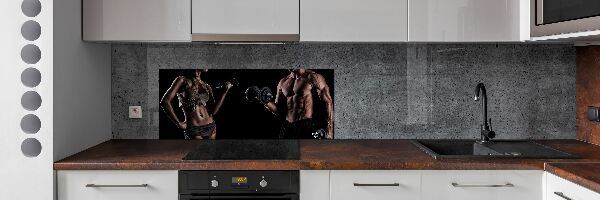 Crédence cuisine en verre trempé Structure musculaire
