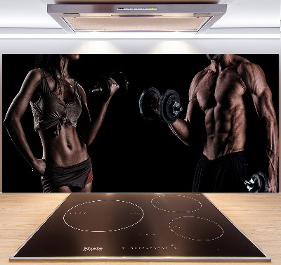 Crédence cuisine en verre trempé Structure musculaire