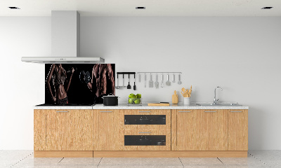 Crédence cuisine en verre trempé Structure musculaire