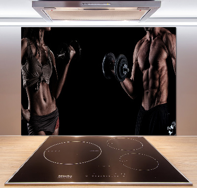 Crédence cuisine en verre trempé Structure musculaire