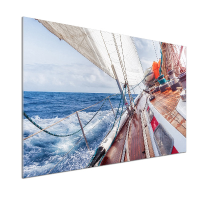 Panneau crédence cuisine Voilier en mer