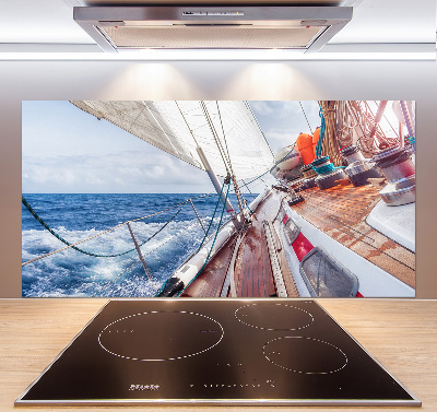Panneau crédence cuisine Voilier en mer