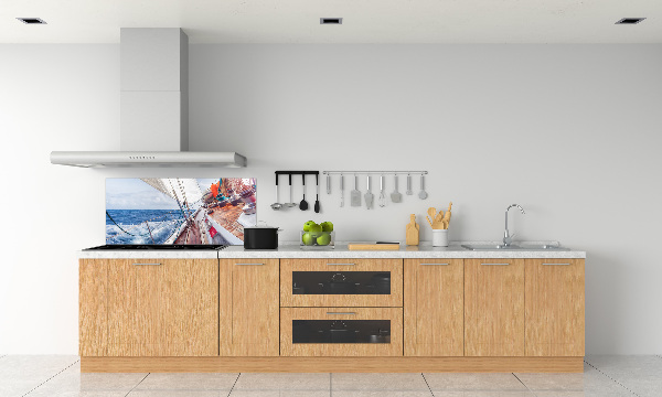 Panneau crédence cuisine Voilier en mer