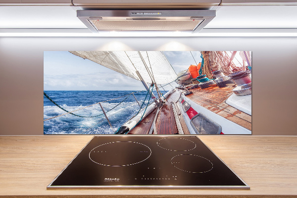 Panneau crédence cuisine Voilier en mer