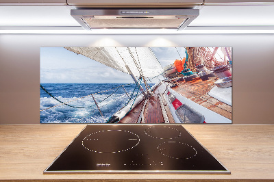 Panneau crédence cuisine Voilier en mer