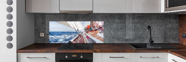 Panneau crédence cuisine Voilier en mer