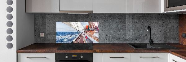 Panneau crédence cuisine Voilier en mer
