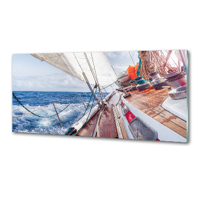 Panneau crédence cuisine Voilier en mer