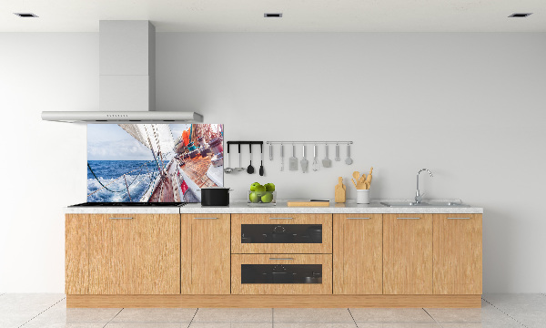 Panneau crédence cuisine Voilier en mer