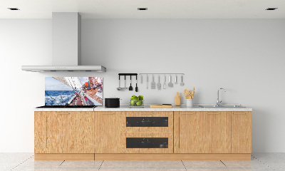 Panneau crédence cuisine Voilier en mer