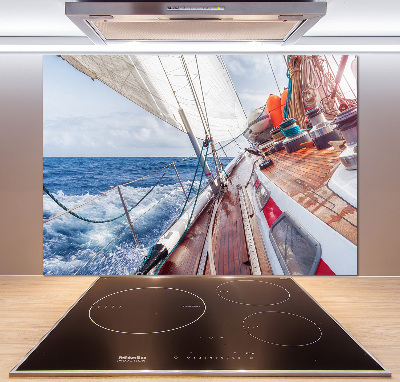 Panneau crédence cuisine Voilier en mer