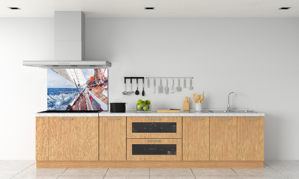 Panneau crédence cuisine Voilier en mer