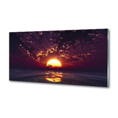 Crédence en verre trempé Coucher de soleil