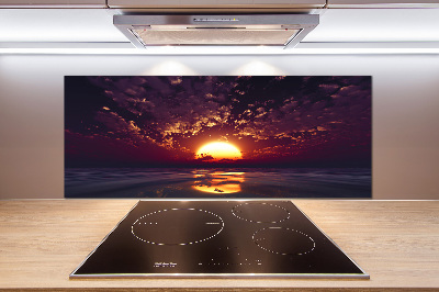 Crédence en verre trempé Coucher de soleil