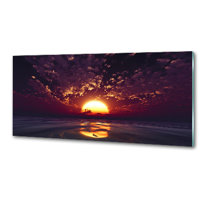 Crédence en verre trempé Coucher de soleil
