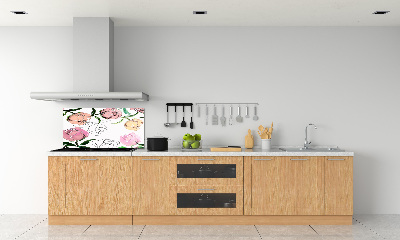 Crédence cuisine en verre Bourgeons de pivoine