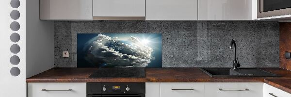 Crédence de cuisine en verre Planète Terre