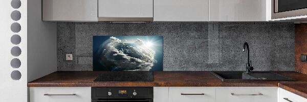 Crédence de cuisine en verre Planète Terre