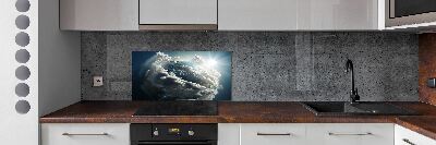 Crédence de cuisine en verre Planète Terre