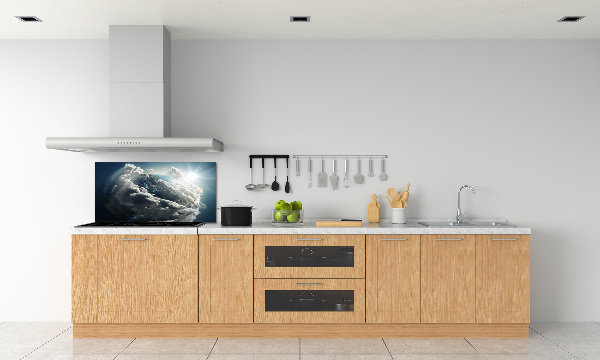 Crédence de cuisine en verre Planète Terre