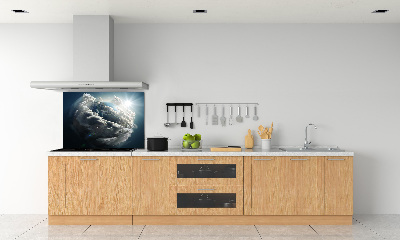 Crédence de cuisine en verre Planète Terre