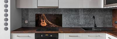 Panneau crédence cuisine Guitare acoustique