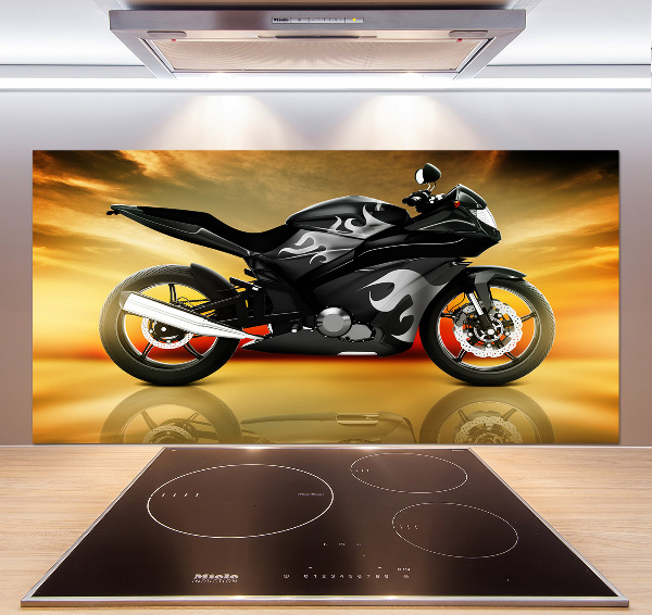 Crédence en verre cuisine Moto
