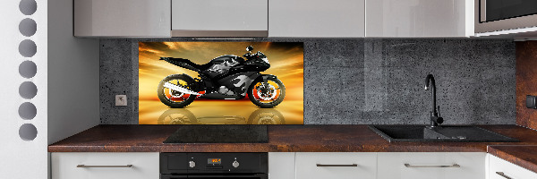 Crédence en verre cuisine Moto