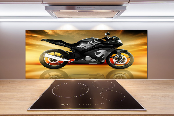 Crédence en verre cuisine Moto