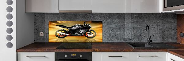 Crédence en verre cuisine Moto