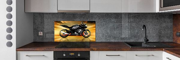 Crédence en verre cuisine Moto
