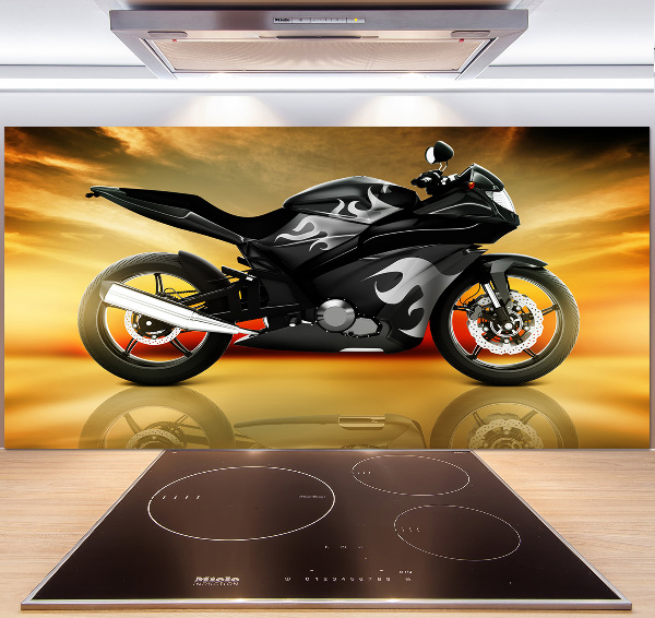 Crédence en verre cuisine Moto
