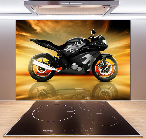 Crédence en verre cuisine Moto