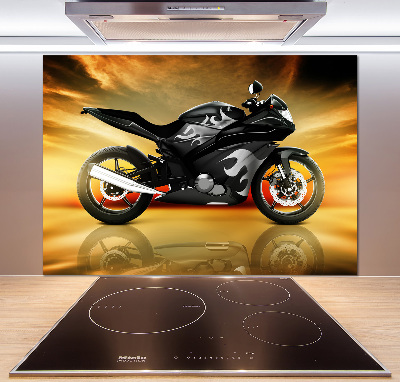 Crédence en verre cuisine Moto