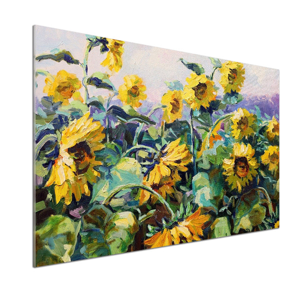 Crédence en verre Tournesols