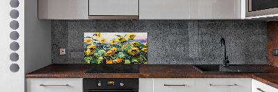 Crédence en verre Tournesols