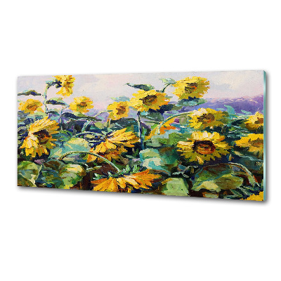 Crédence en verre Tournesols