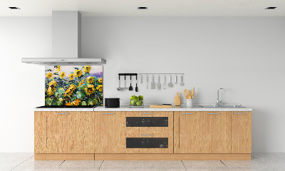 Crédence en verre Tournesols