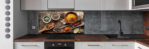 Crédence de cuisine en verre Mélange d'assaisonnements