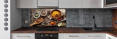 Crédence de cuisine en verre Mélange d'assaisonnements