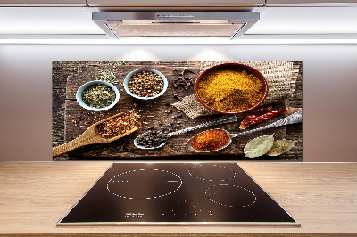 Crédence de cuisine en verre Mélange d'assaisonnements