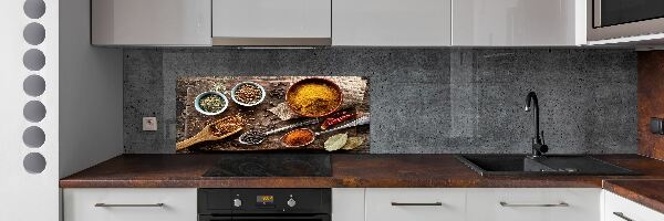Crédence de cuisine en verre Mélange d'assaisonnements