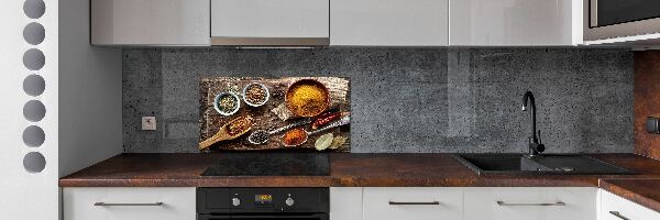 Crédence de cuisine en verre Mélange d'assaisonnements