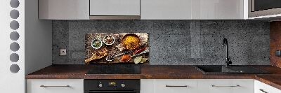 Crédence de cuisine en verre Mélange d'assaisonnements