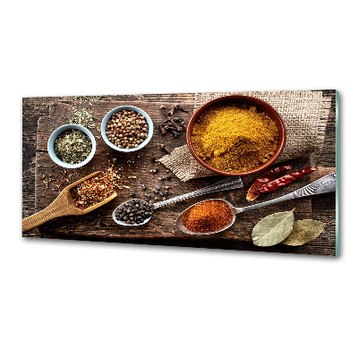 Crédence de cuisine en verre Mélange d'assaisonnements