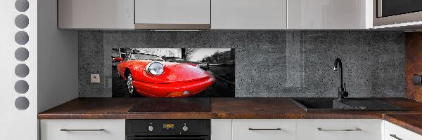 Crédence en verre avec motif Voiture classique