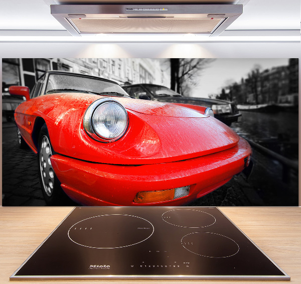 Crédence en verre avec motif Voiture classique
