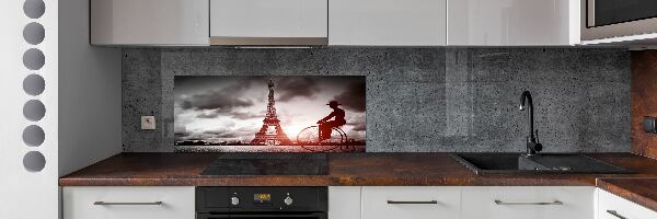 Crédence en verre avec motif Tour Eiffel